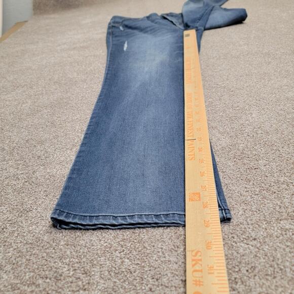 stretch shaping flattering Democrats Ab solution straight high rise jeans sz 14 - Picture 15 of 16